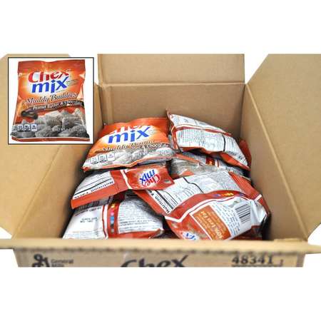 CHEX MIX Muddy Buddies Snack Mix Single Serve Peanut Butter & Chocolate, PK60 16000-48341